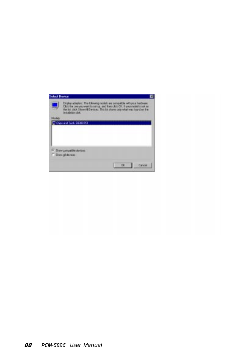 IBM All-in-One Super7 Single Board Computer PCM-5896 User Manual | Page 100 / 128