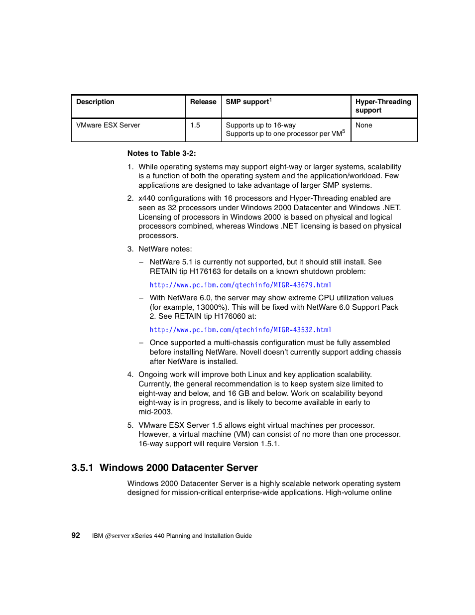 1 windows 2000 datacenter server | IBM 440 User Manual | Page 106 / 202