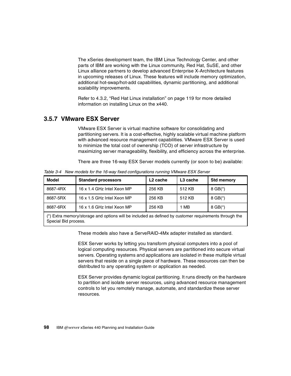 7 vmware esx server | IBM 440 User Manual | Page 112 / 202