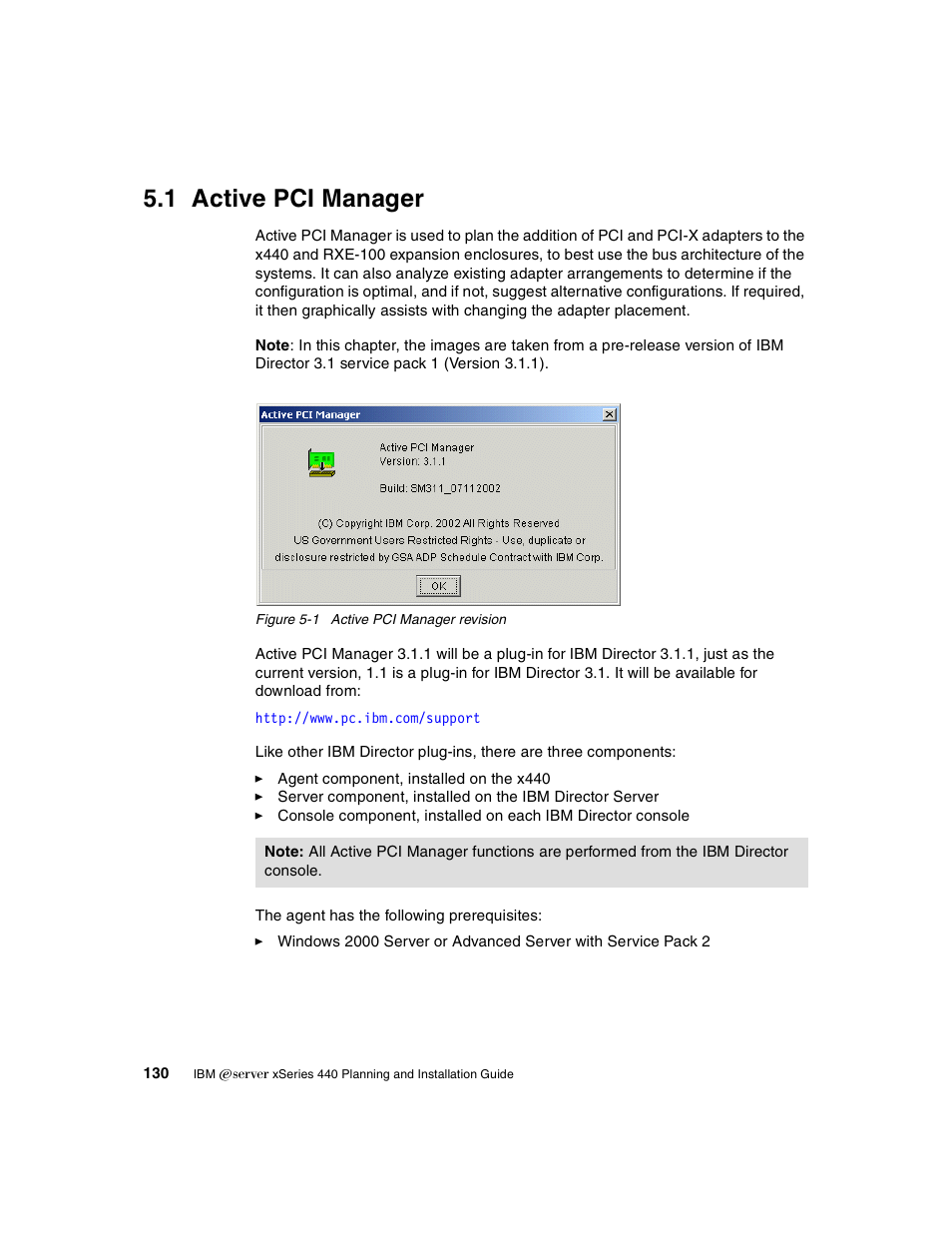 1 active pci manager | IBM 440 User Manual | Page 144 / 202