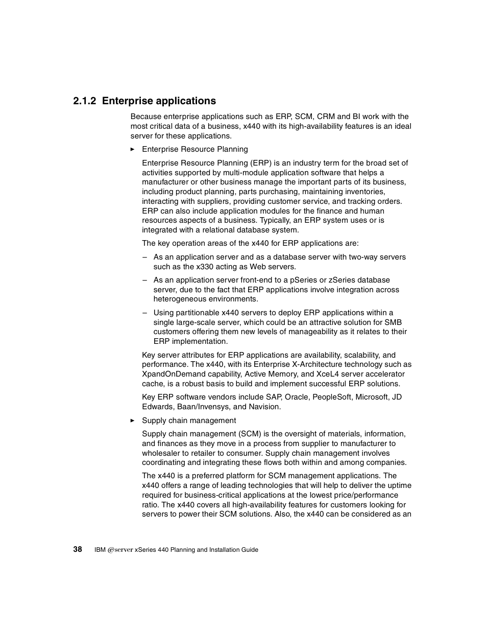 2 enterprise applications | IBM 440 User Manual | Page 52 / 202