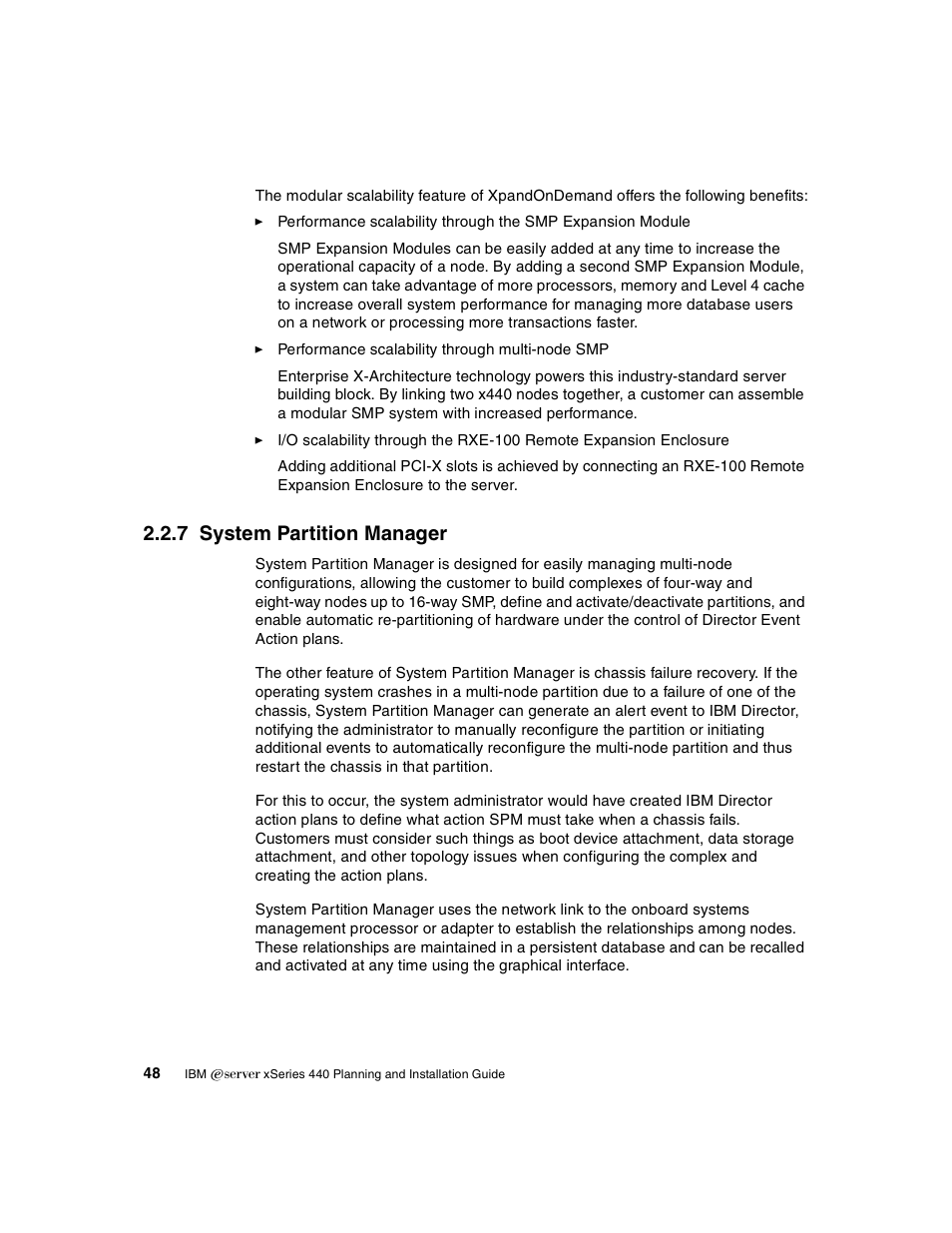 7 system partition manager | IBM 440 User Manual | Page 62 / 202