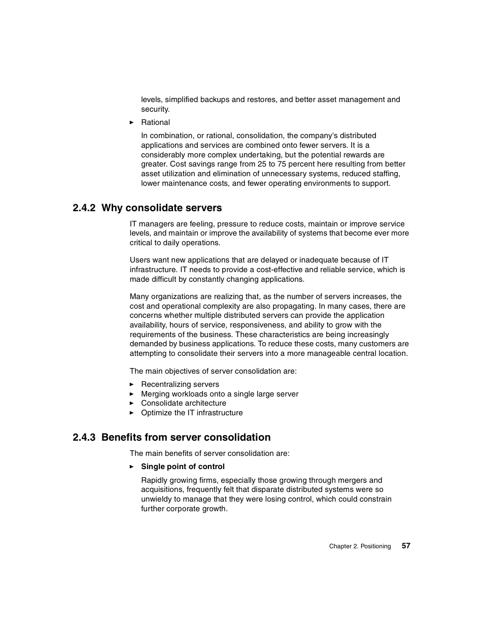 2 why consolidate servers, 3 benefits from server consolidation | IBM 440 User Manual | Page 71 / 202