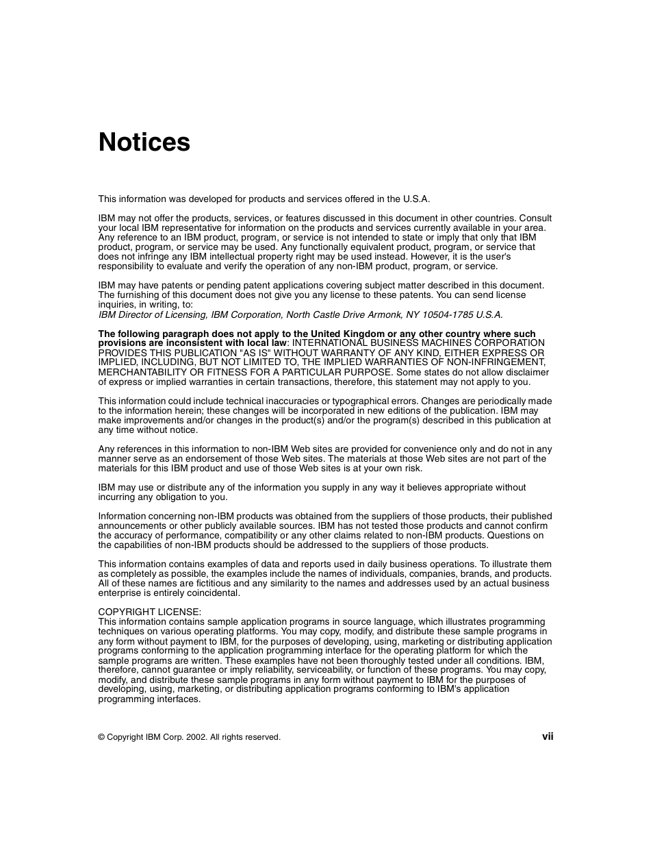 Notices | IBM 440 User Manual | Page 9 / 202