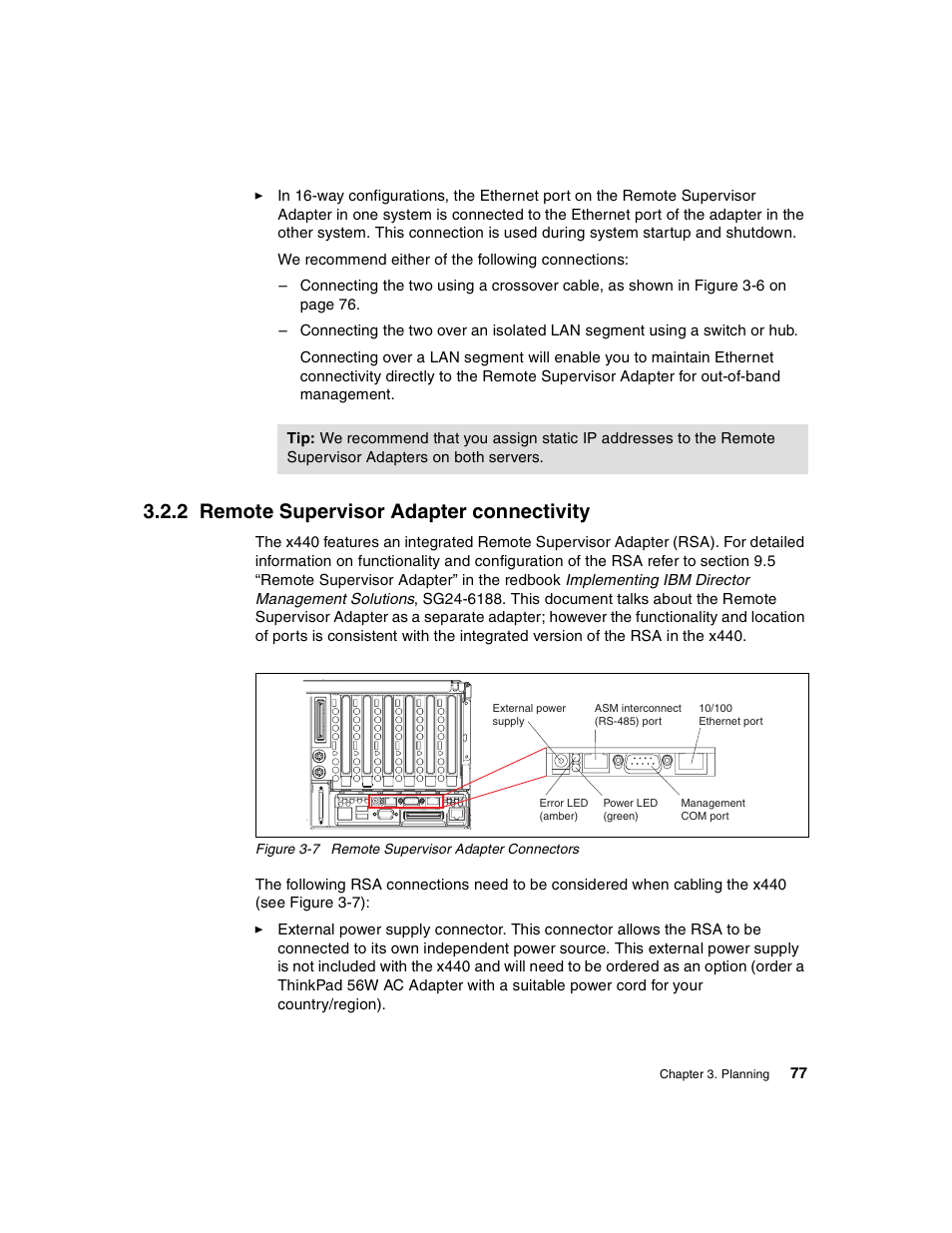 2 remote supervisor adapter connectivity | IBM 440 User Manual | Page 91 / 202