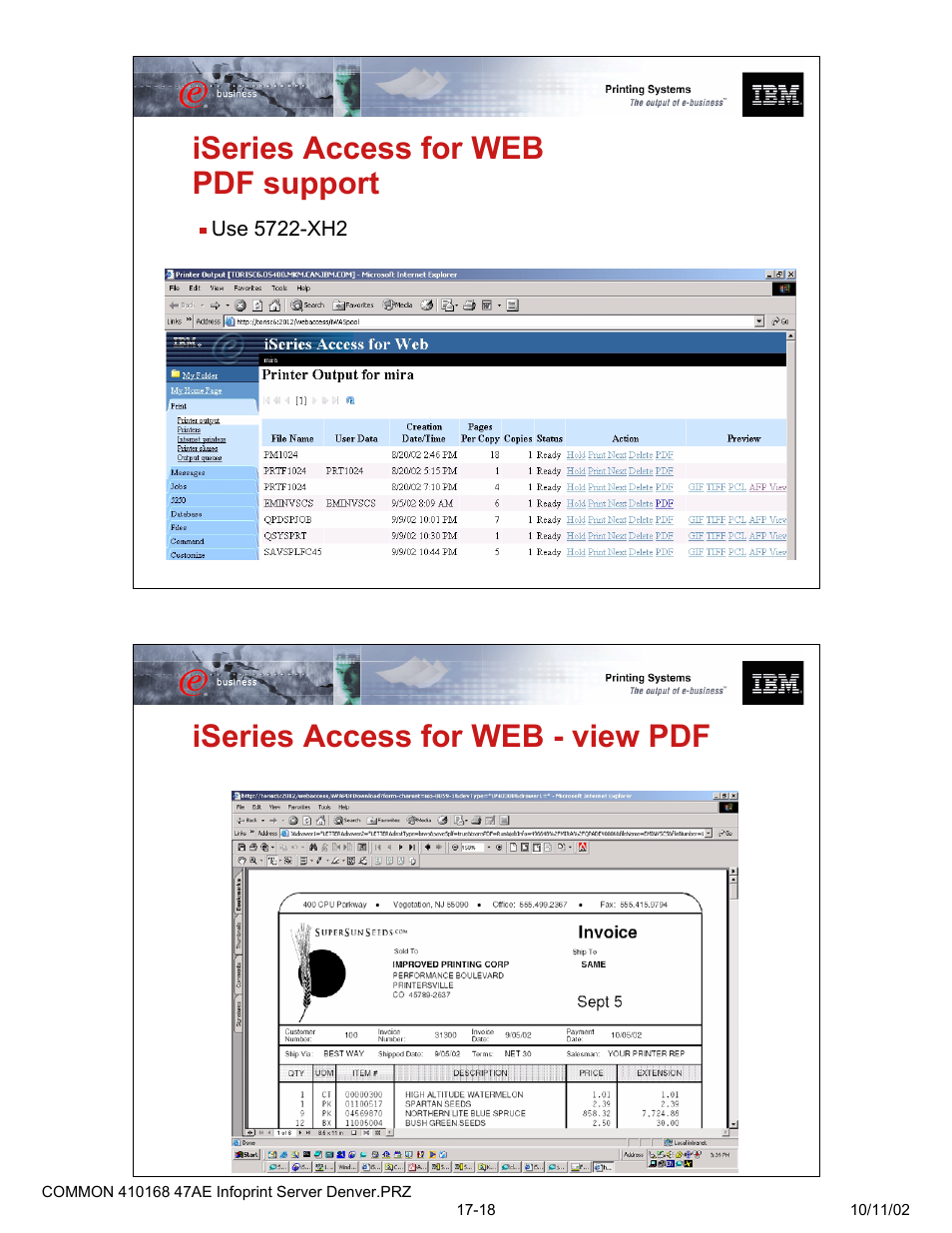 Iseries access for web pdf support, Iseries access for web - view pdf | IBM 47AE - 410168 User Manual | Page 9 / 27