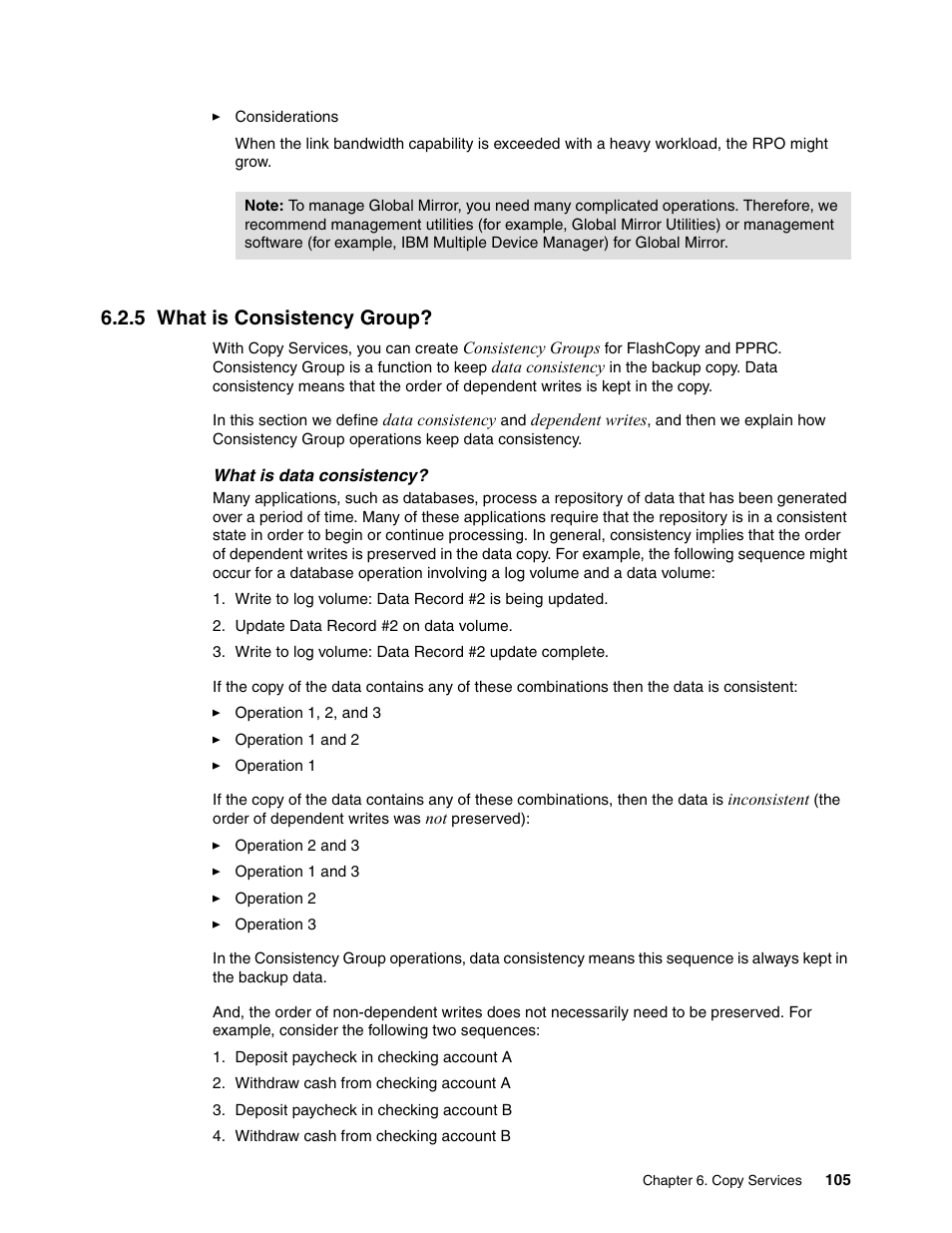 5 what is consistency group | IBM TotalStorage DS6000 Series User Manual | Page 129 / 406