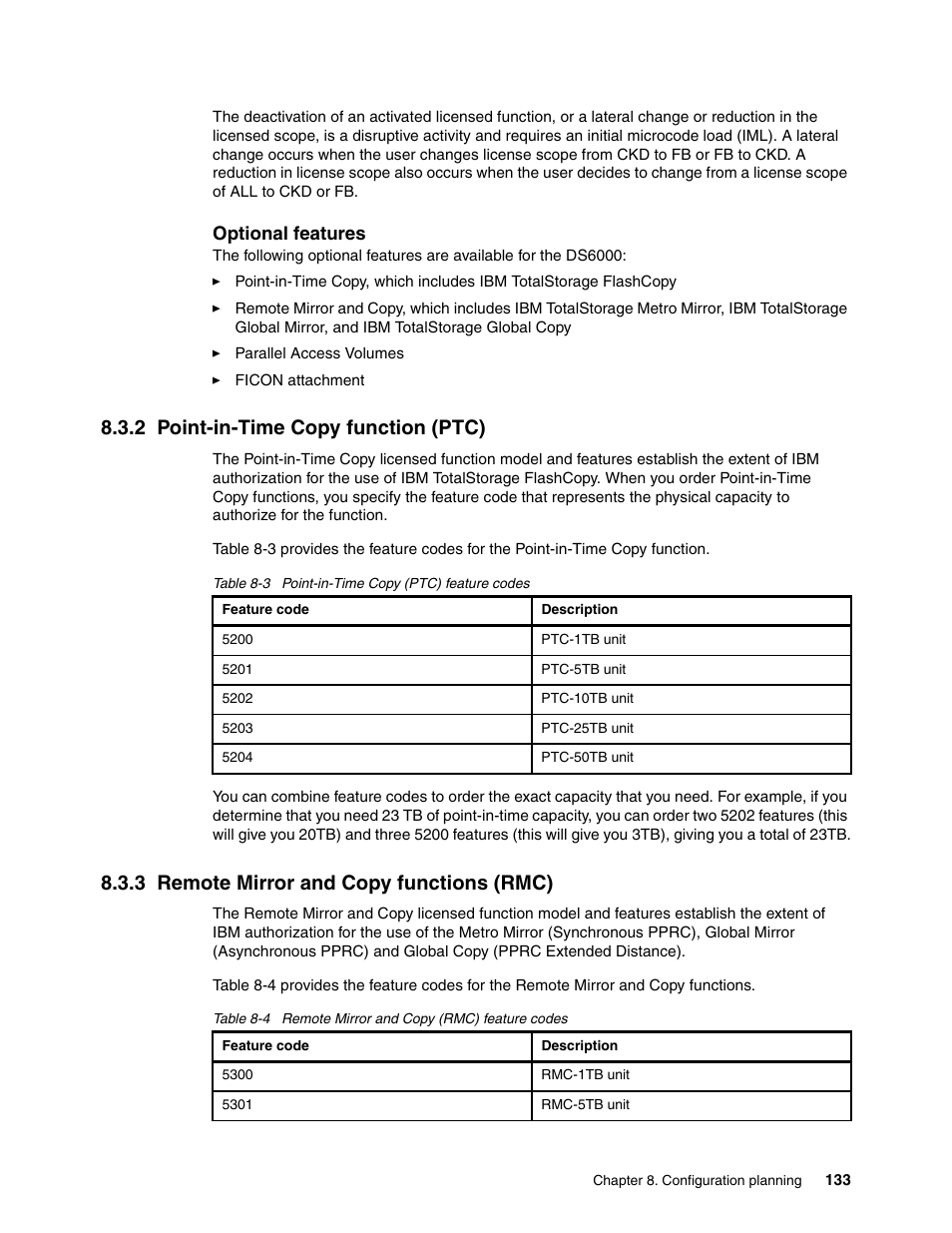 2 point-in-time copy function (ptc), 3 remote mirror and copy functions (rmc) | IBM TotalStorage DS6000 Series User Manual | Page 157 / 406