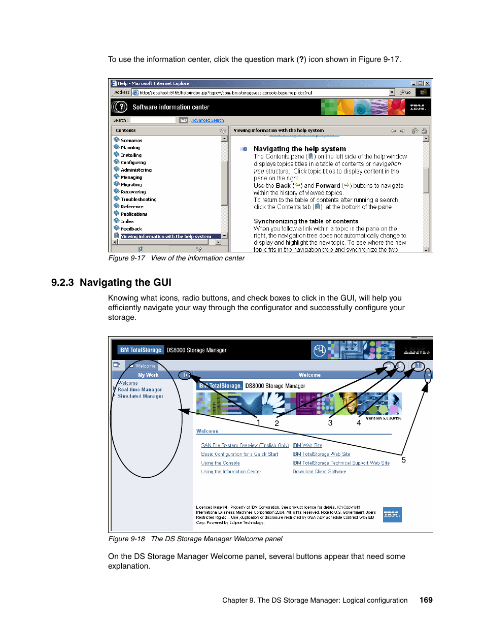 3 navigating the gui | IBM TotalStorage DS6000 Series User Manual | Page 193 / 406