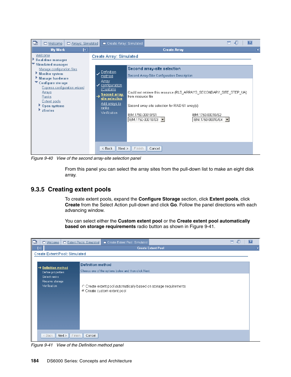 5 creating extent pools | IBM TotalStorage DS6000 Series User Manual | Page 208 / 406