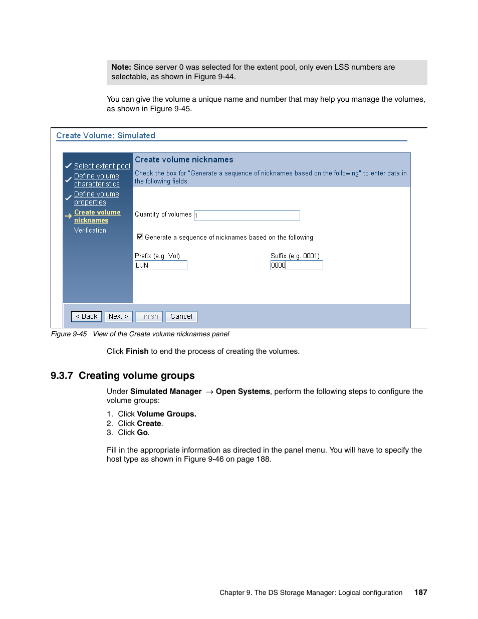 7 creating volume groups | IBM TotalStorage DS6000 Series User Manual | Page 211 / 406