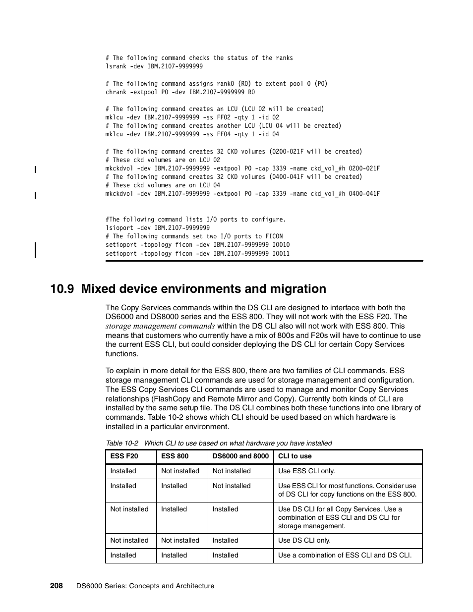 9 mixed device environments and migration, Mixed device environments and migration | IBM TotalStorage DS6000 Series User Manual | Page 232 / 406