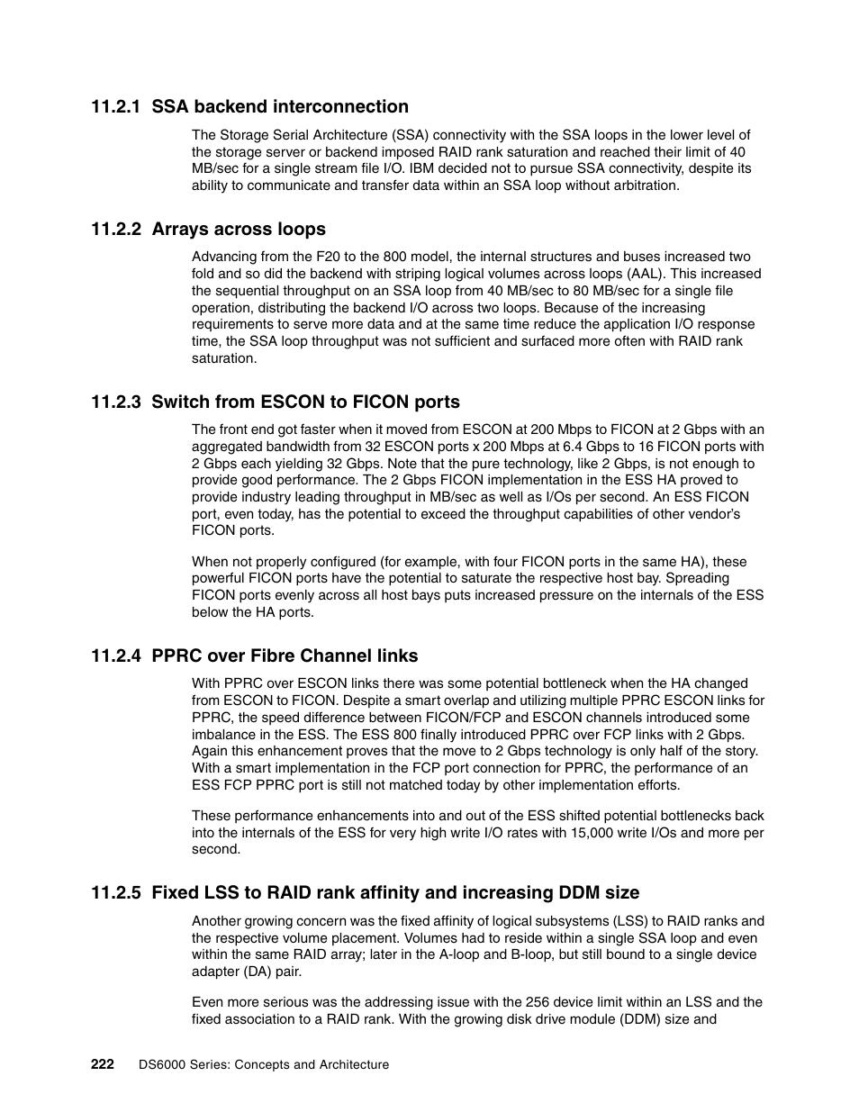 1 ssa backend interconnection, 2 arrays across loops, 3 switch from escon to ficon ports | 4 pprc over fibre channel links | IBM TotalStorage DS6000 Series User Manual | Page 246 / 406