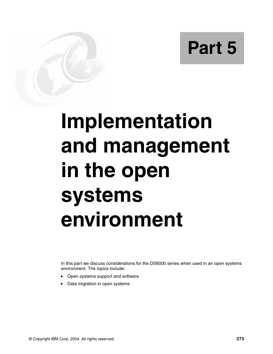 Part 5 | IBM TotalStorage DS6000 Series User Manual | Page 297 / 406