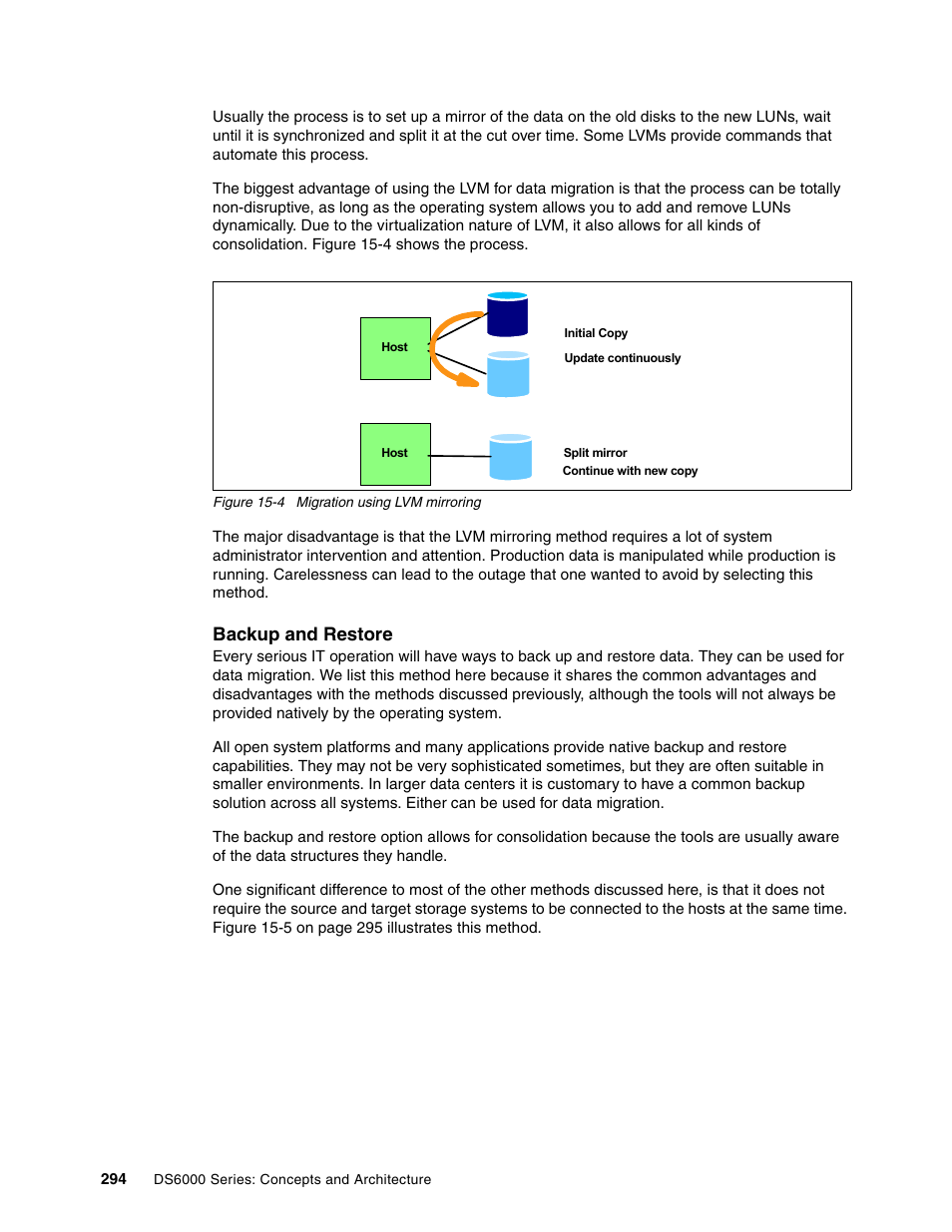 Backup and restore | IBM TotalStorage DS6000 Series User Manual | Page 318 / 406