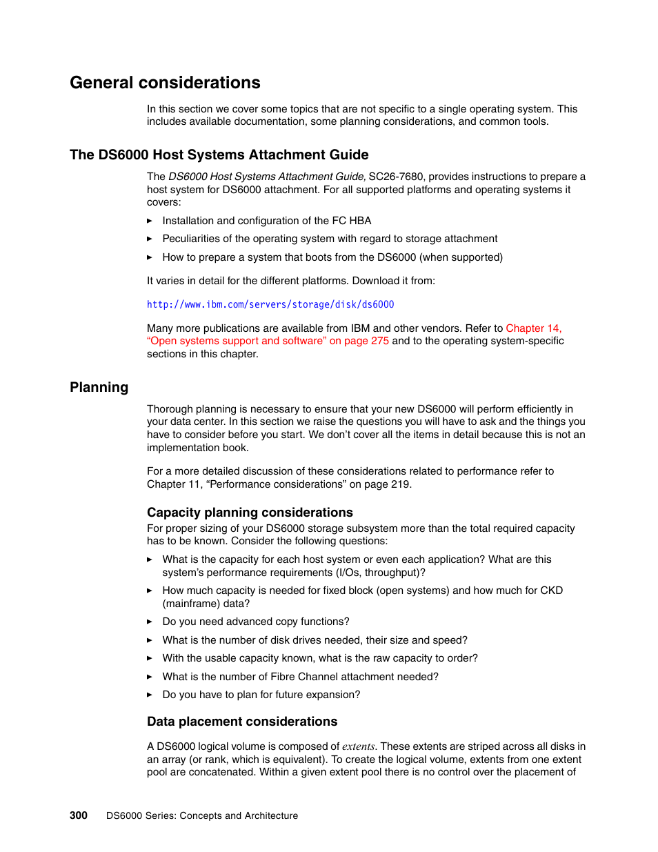 General considerations, The ds6000 host systems attachment guide, Planning | The ds6000 host systems attachment guide planning | IBM TotalStorage DS6000 Series User Manual | Page 324 / 406