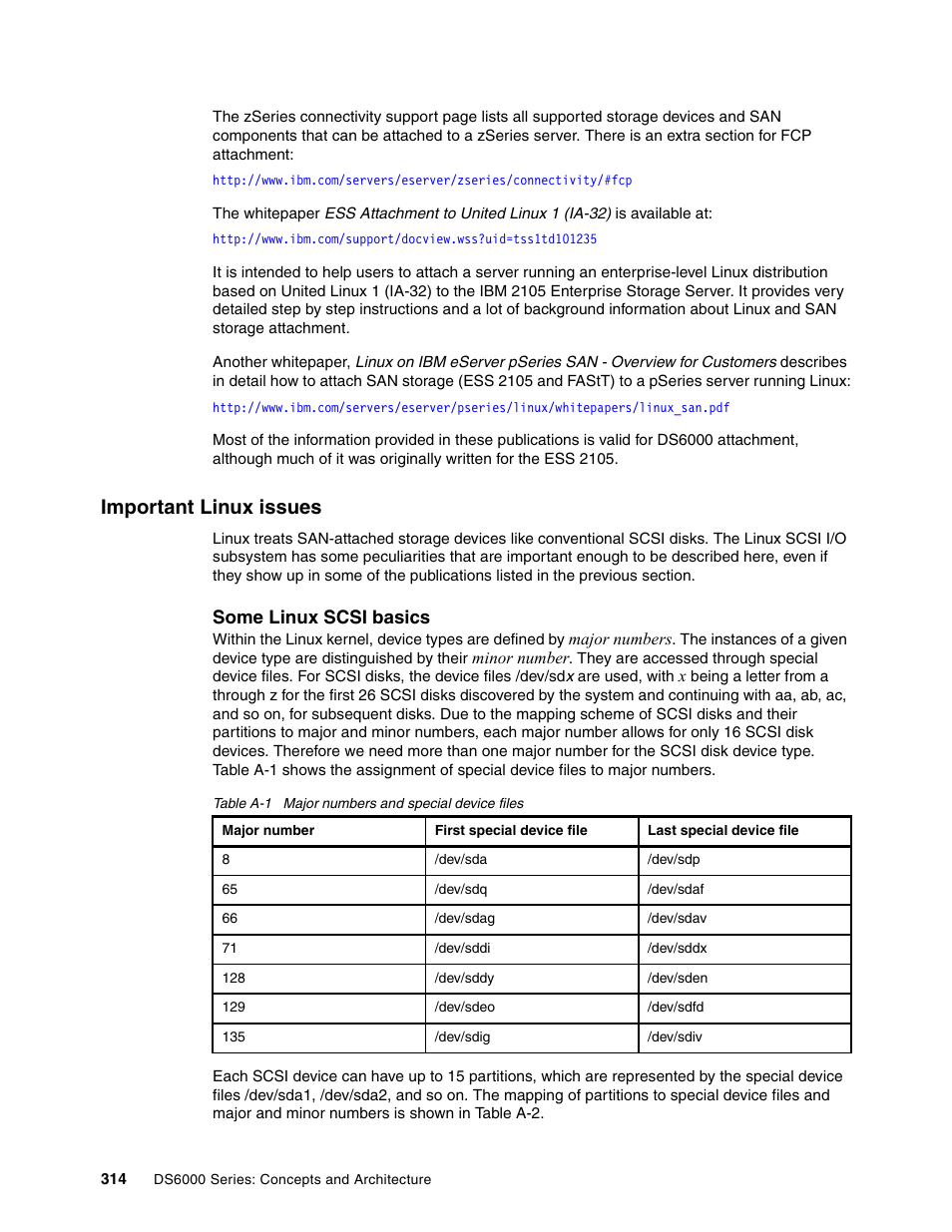Important linux issues | IBM TotalStorage DS6000 Series User Manual | Page 338 / 406