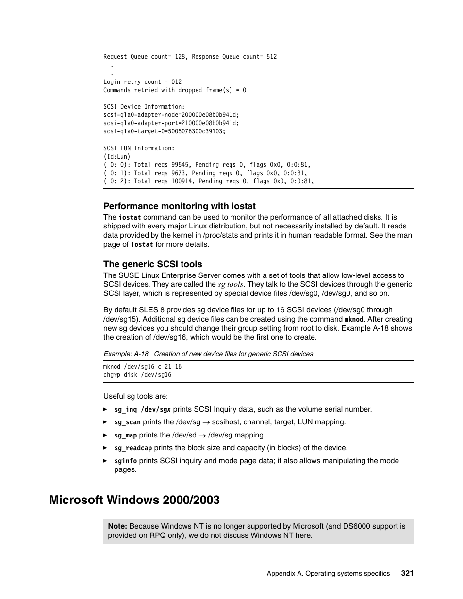 Microsoft windows 2000/2003 | IBM TotalStorage DS6000 Series User Manual | Page 345 / 406