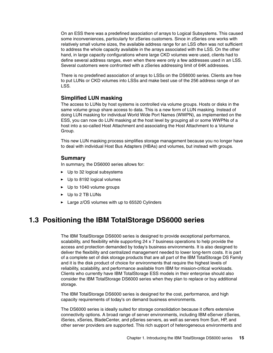 3 positioning the ibm totalstorage ds6000 series | IBM TotalStorage DS6000 Series User Manual | Page 39 / 406
