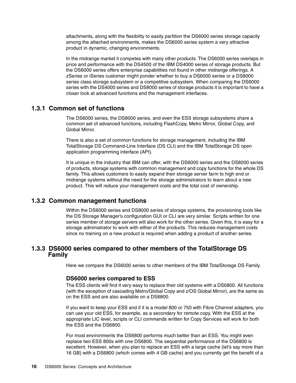 1 common set of functions, 2 common management functions | IBM TotalStorage DS6000 Series User Manual | Page 40 / 406
