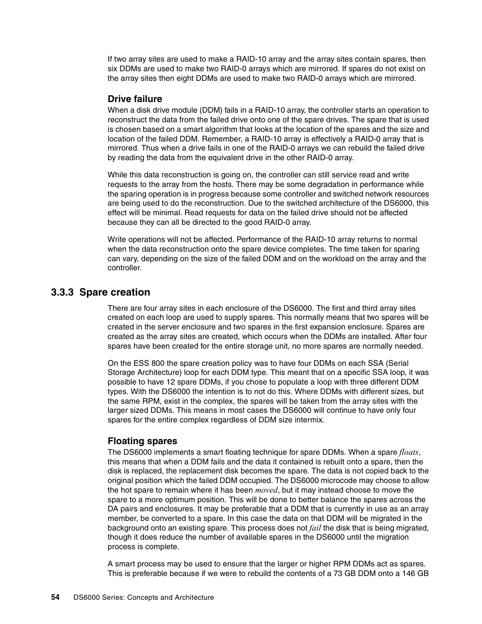 3 spare creation | IBM TotalStorage DS6000 Series User Manual | Page 78 / 406