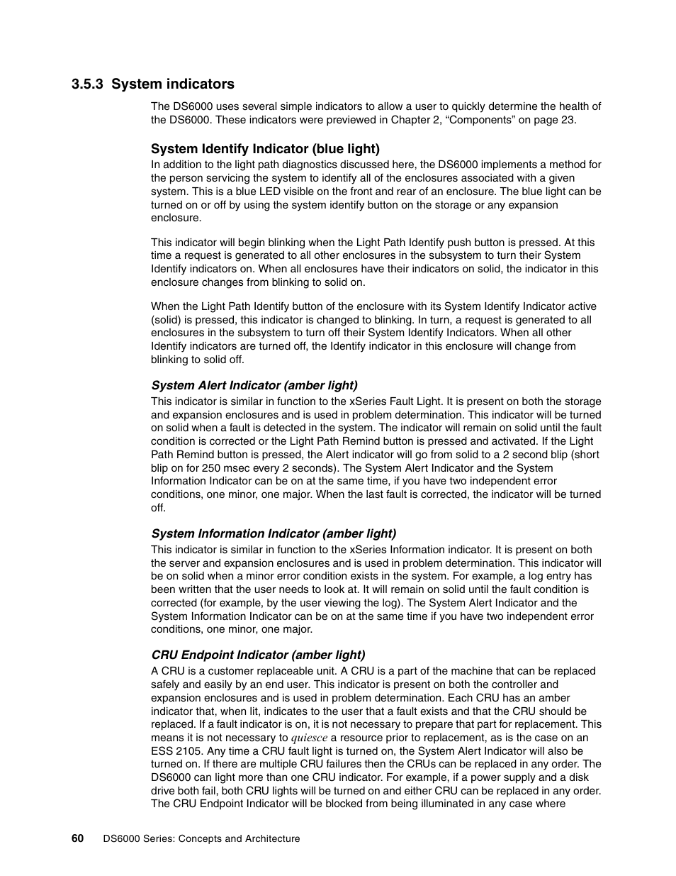 3 system indicators | IBM TotalStorage DS6000 Series User Manual | Page 84 / 406