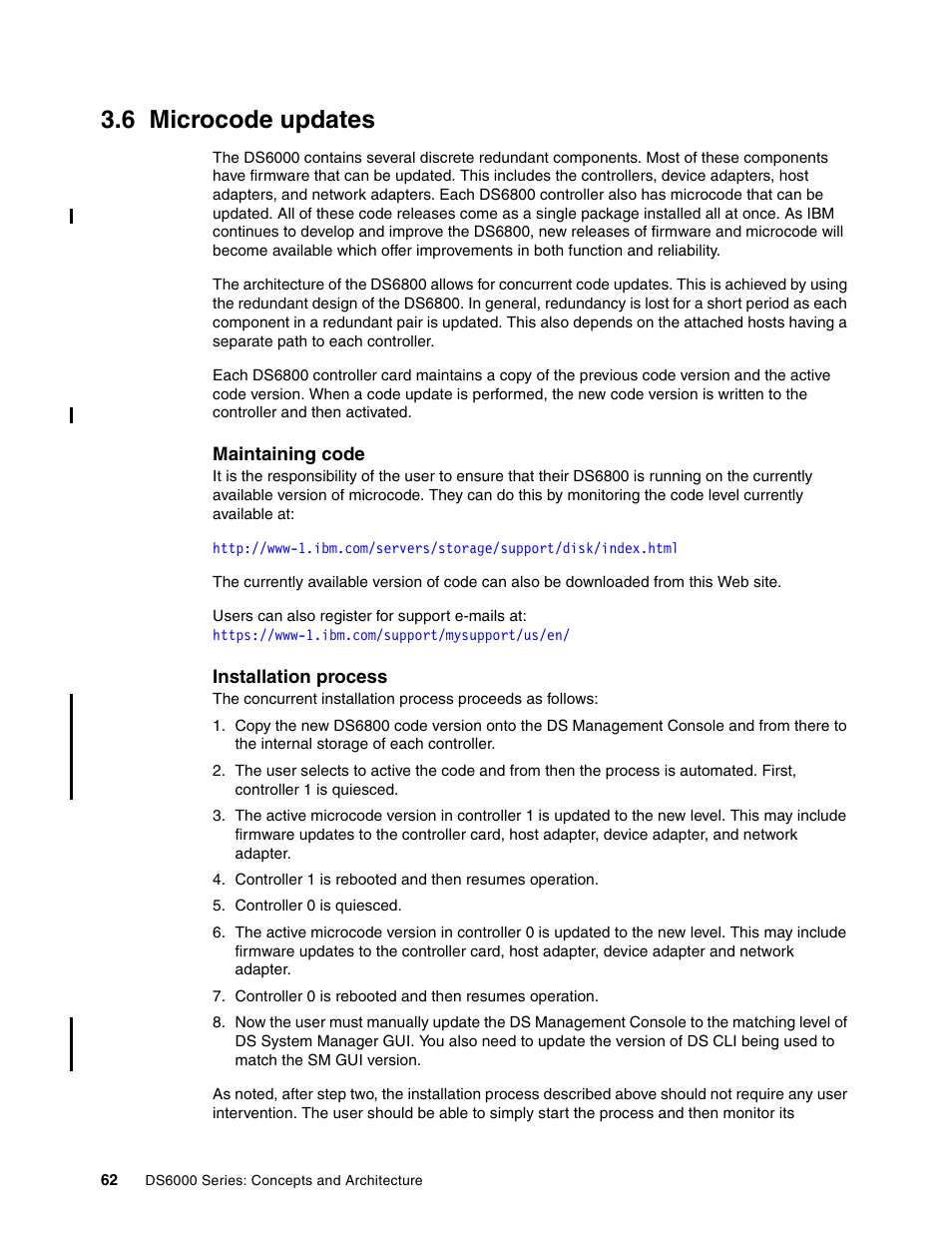 6 microcode updates | IBM TotalStorage DS6000 Series User Manual | Page 86 / 406