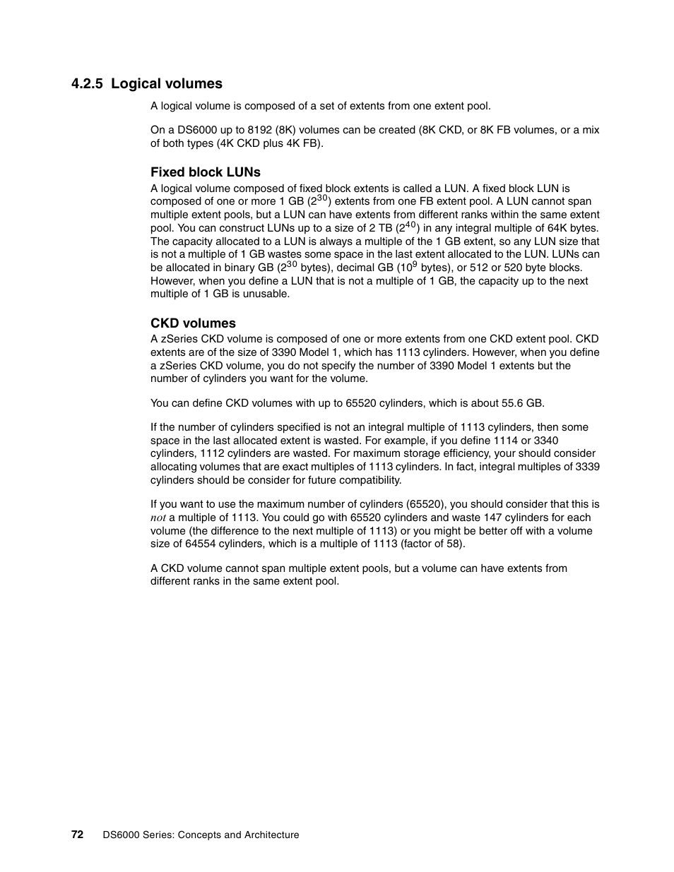 5 logical volumes | IBM TotalStorage DS6000 Series User Manual | Page 96 / 406