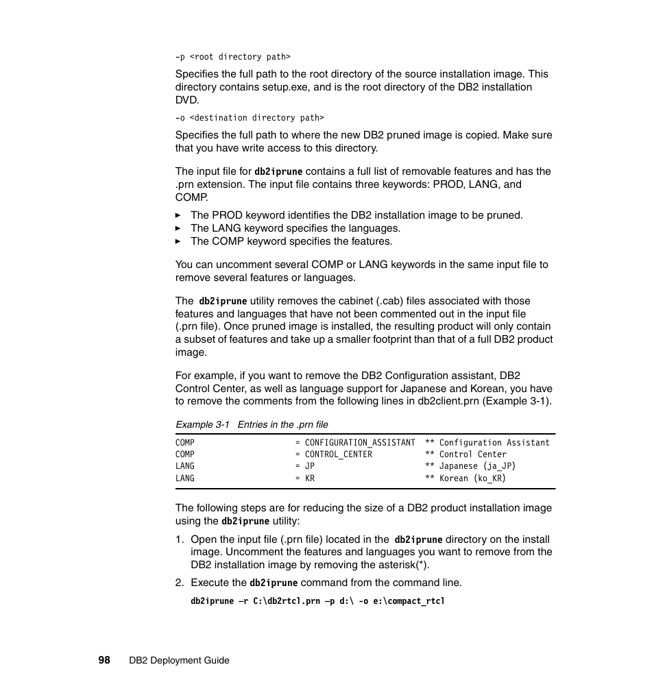 IBM Data Server DB2 User Manual | Page 112 / 298
