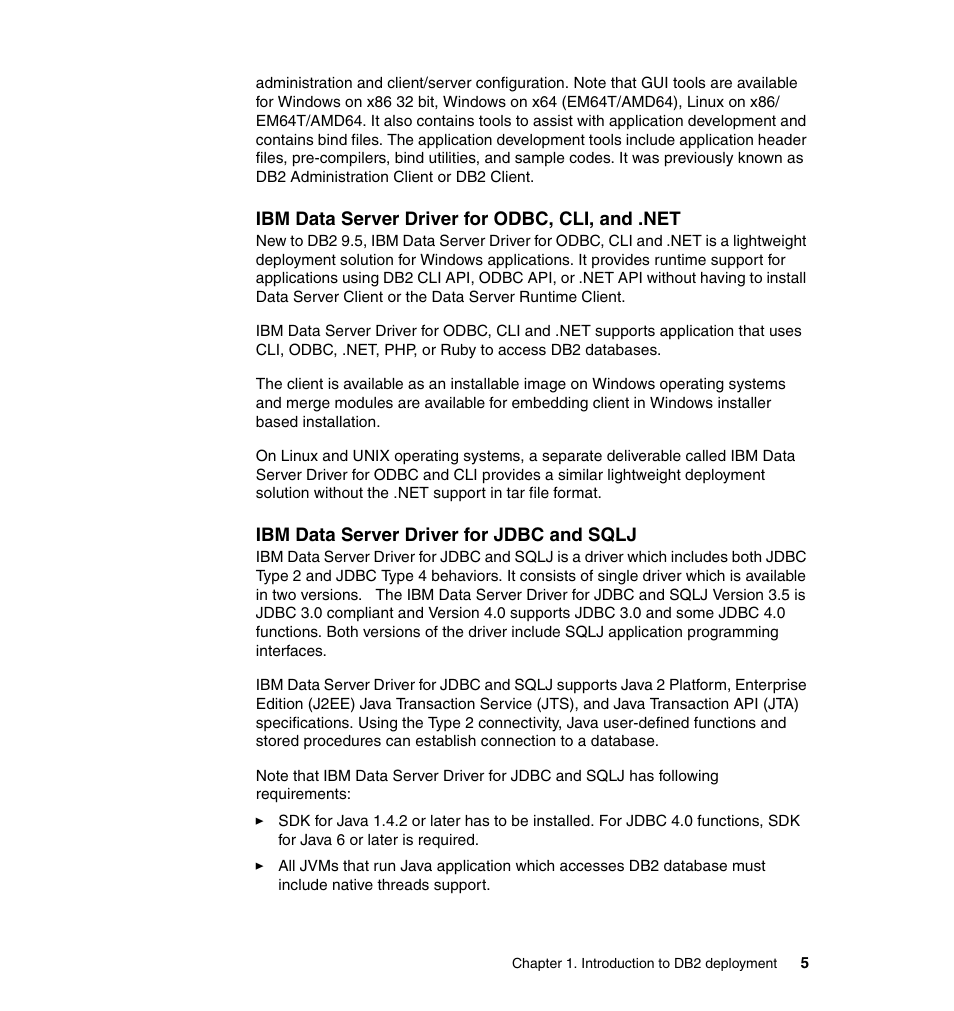 IBM Data Server DB2 User Manual | Page 19 / 298