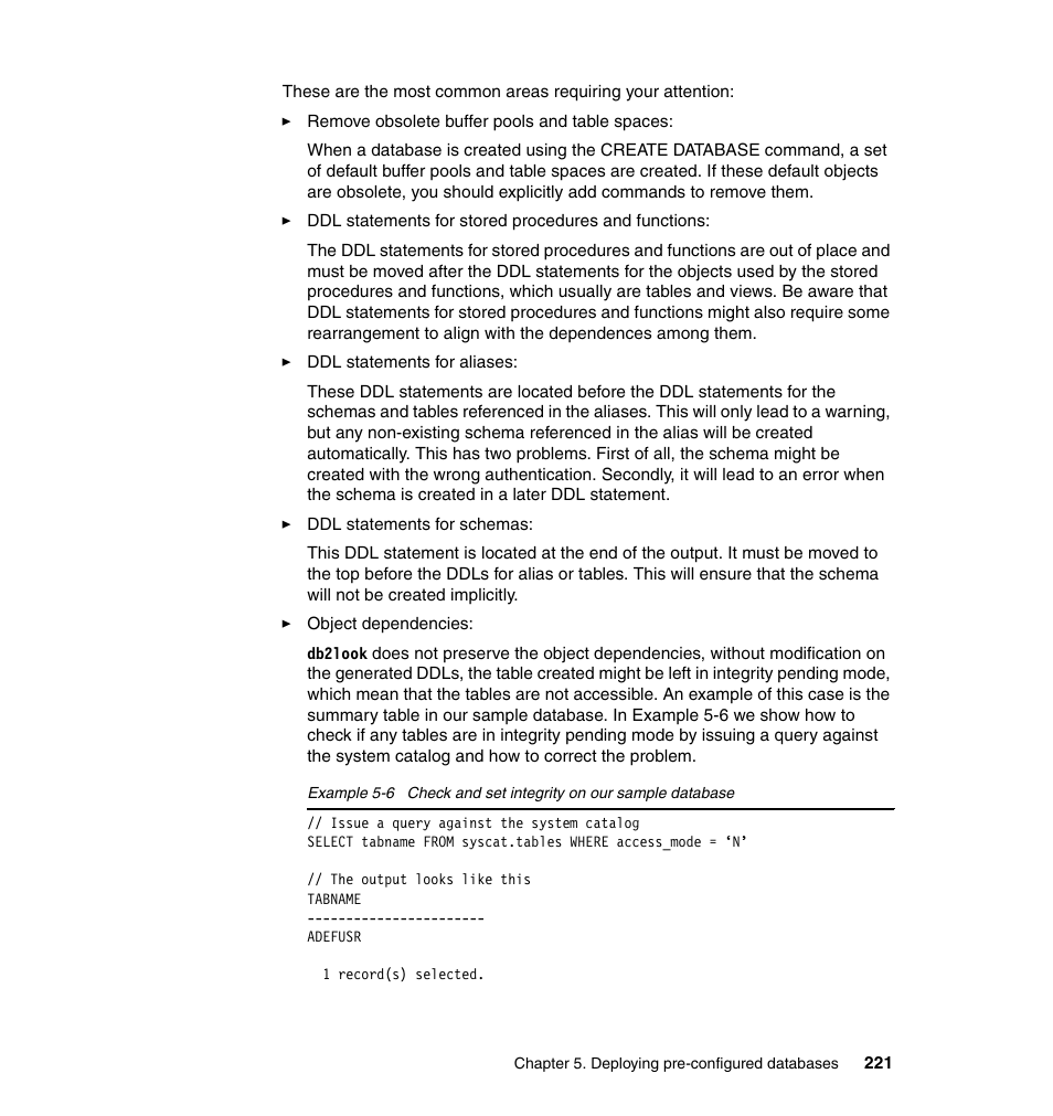 IBM Data Server DB2 User Manual | Page 235 / 298
