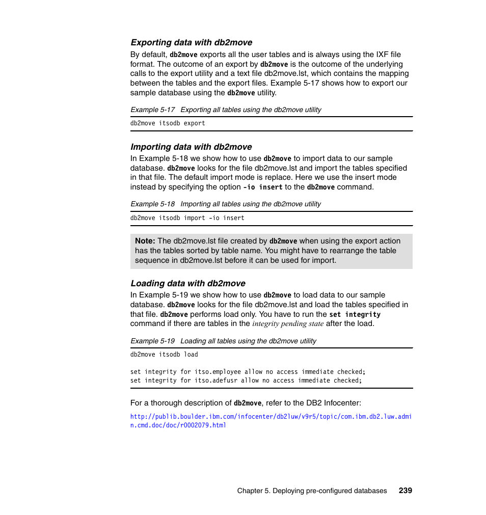 IBM Data Server DB2 User Manual | Page 253 / 298