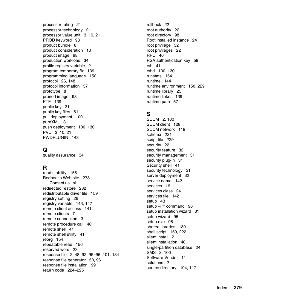 IBM Data Server DB2 User Manual | Page 293 / 298