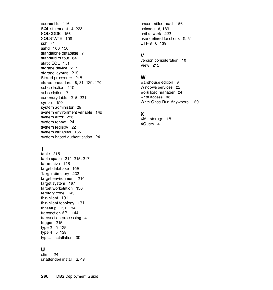 IBM Data Server DB2 User Manual | Page 294 / 298
