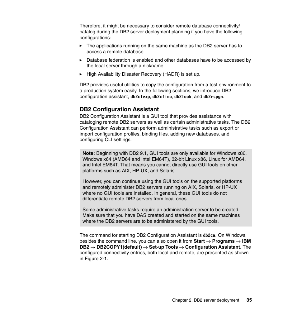 IBM Data Server DB2 User Manual | Page 49 / 298