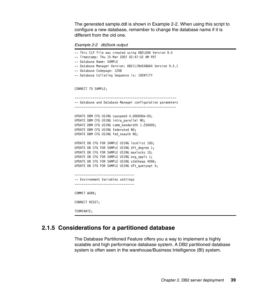 5 considerations for a partitioned database | IBM Data Server DB2 User Manual | Page 53 / 298