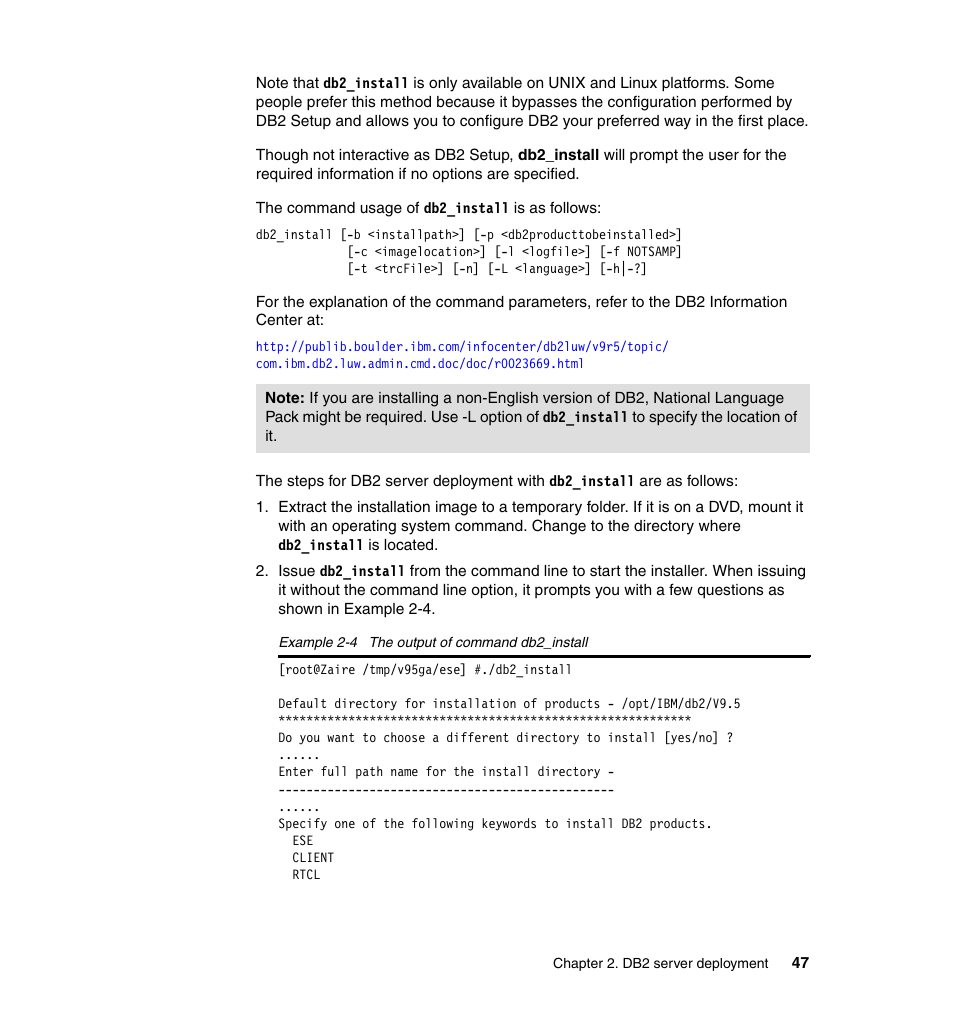 IBM Data Server DB2 User Manual | Page 61 / 298
