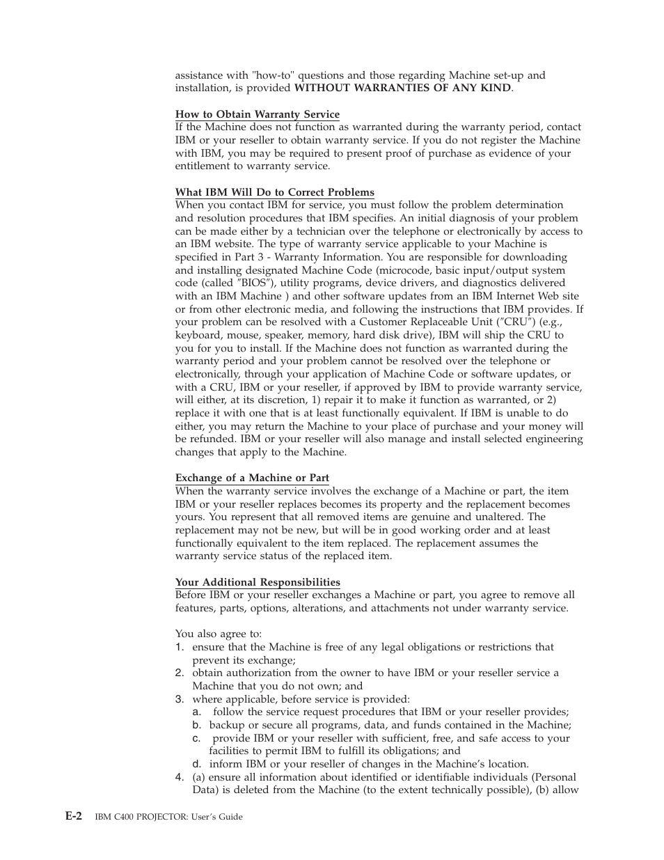 IBM C400 User Manual | Page 70 / 94