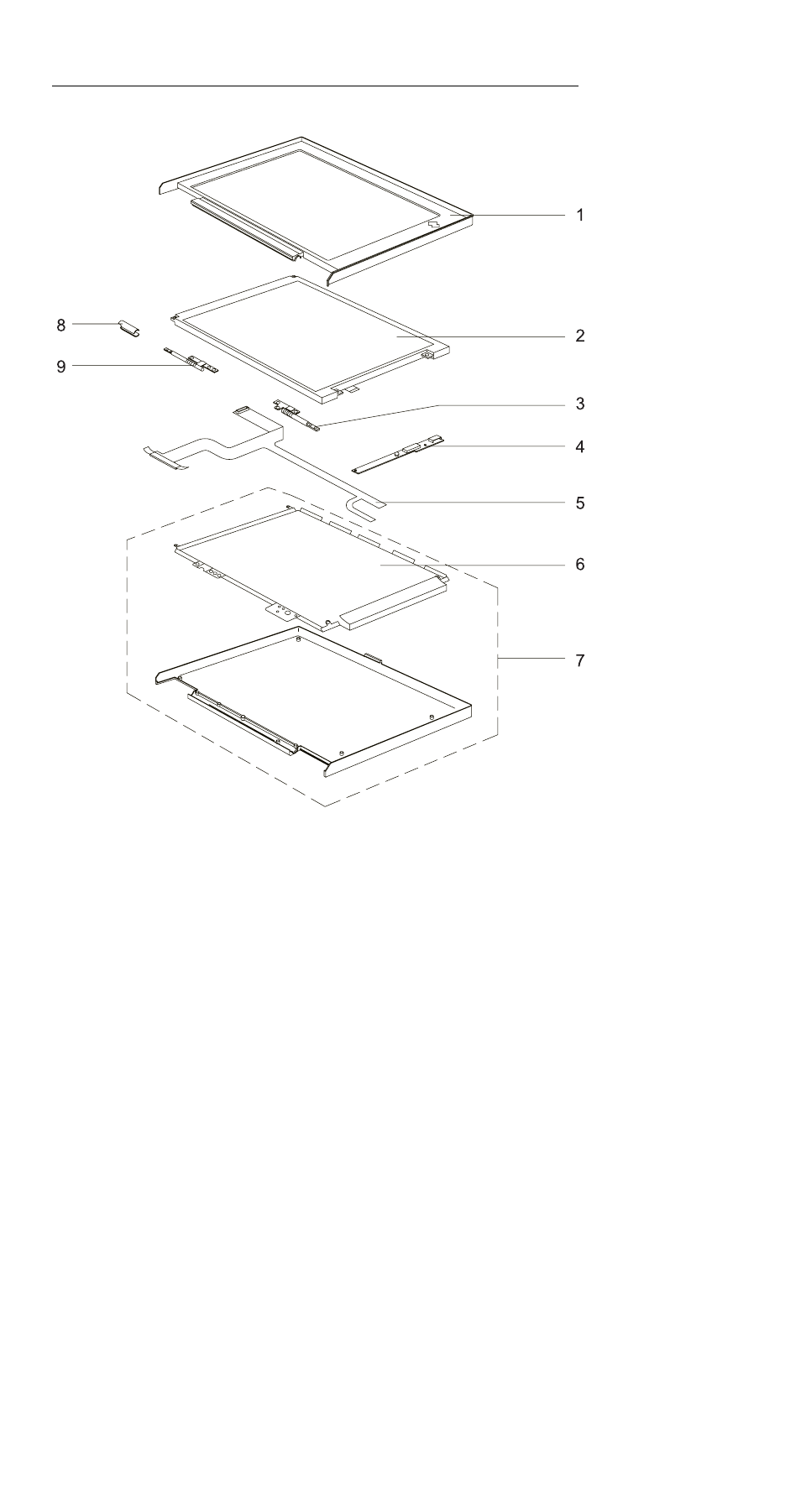 310e/310ed lcd unit parts listing | IBM 310ED User Manual | Page 106 / 120