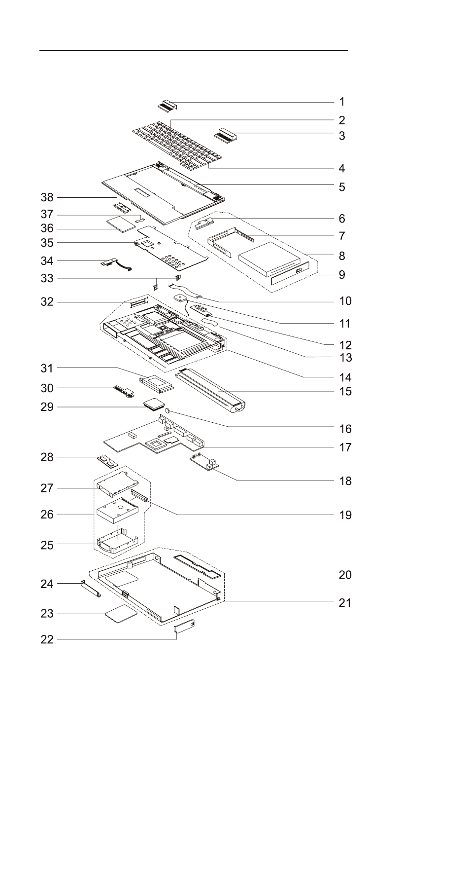 310ed (2600-bxx/dxx) system unit parts listing | IBM 310ED User Manual | Page 109 / 120