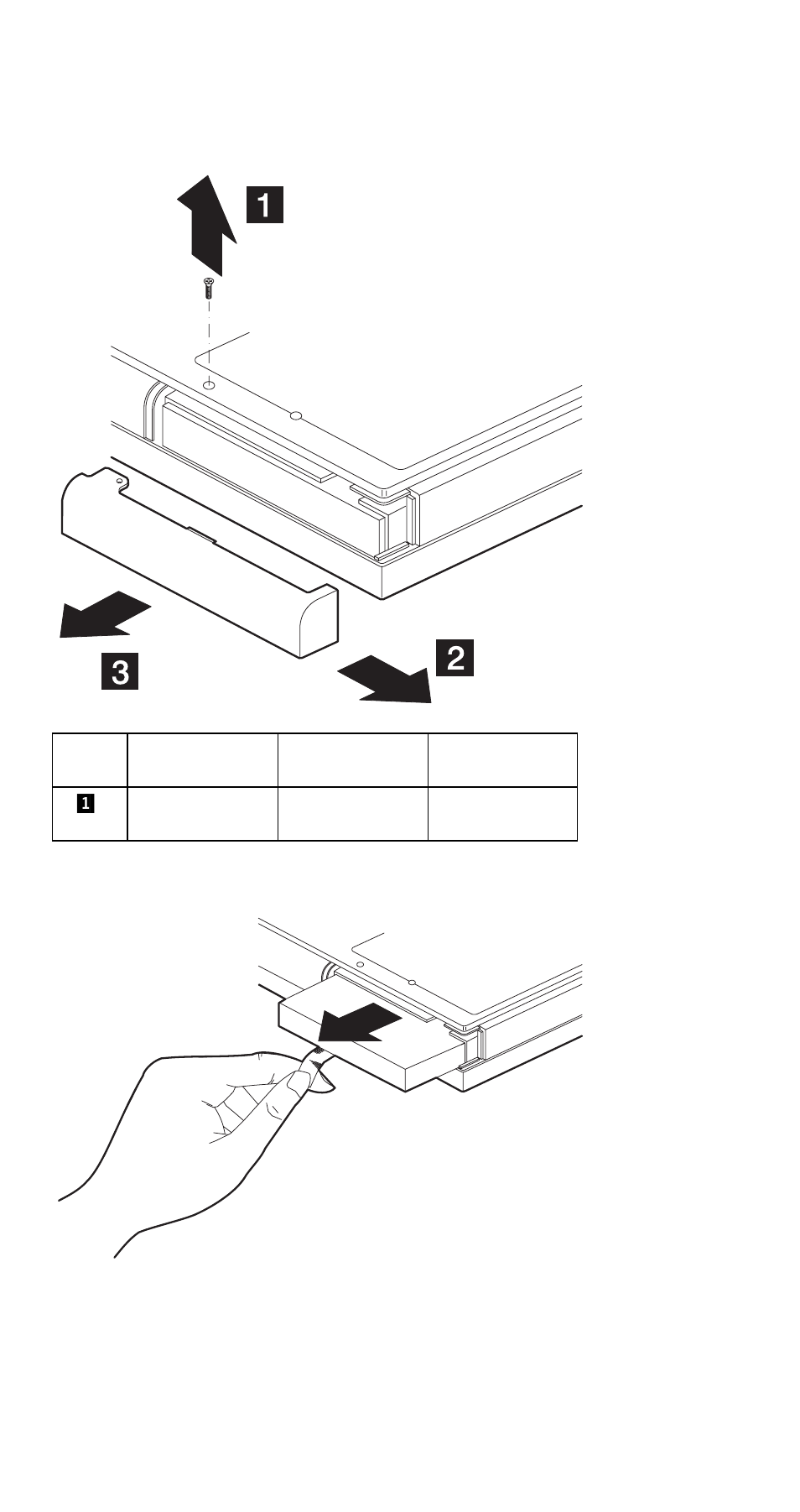 Hard disk drive and hard disk drive door | IBM 310ED User Manual | Page 60 / 120