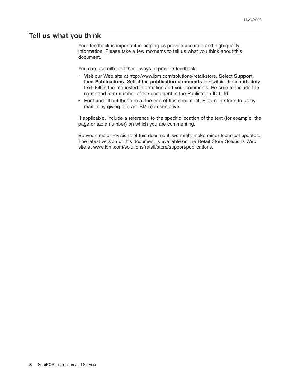 Tell us what you think, Tell, What | Think | IBM 32x User Manual | Page 12 / 68
