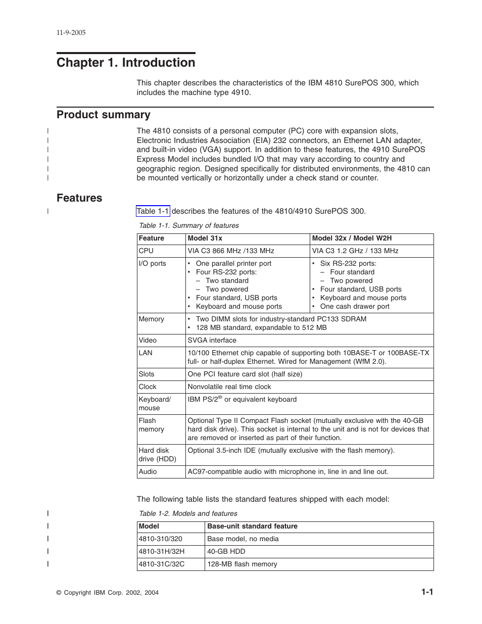 Chapter 1. introduction, Product summary, Features | Chapter, Introduction, Product, Summary | IBM 32x User Manual | Page 15 / 68