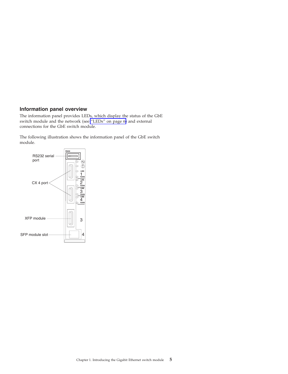 Information panel overview, Information, Panel | Overview | IBM Nortel 10 User Manual | Page 15 / 90