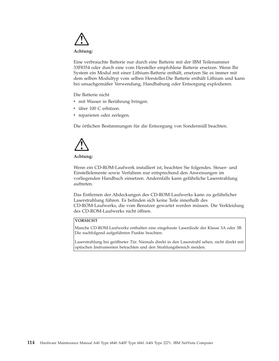 IBM A40 TYPE 6840 User Manual | Page 120 / 148