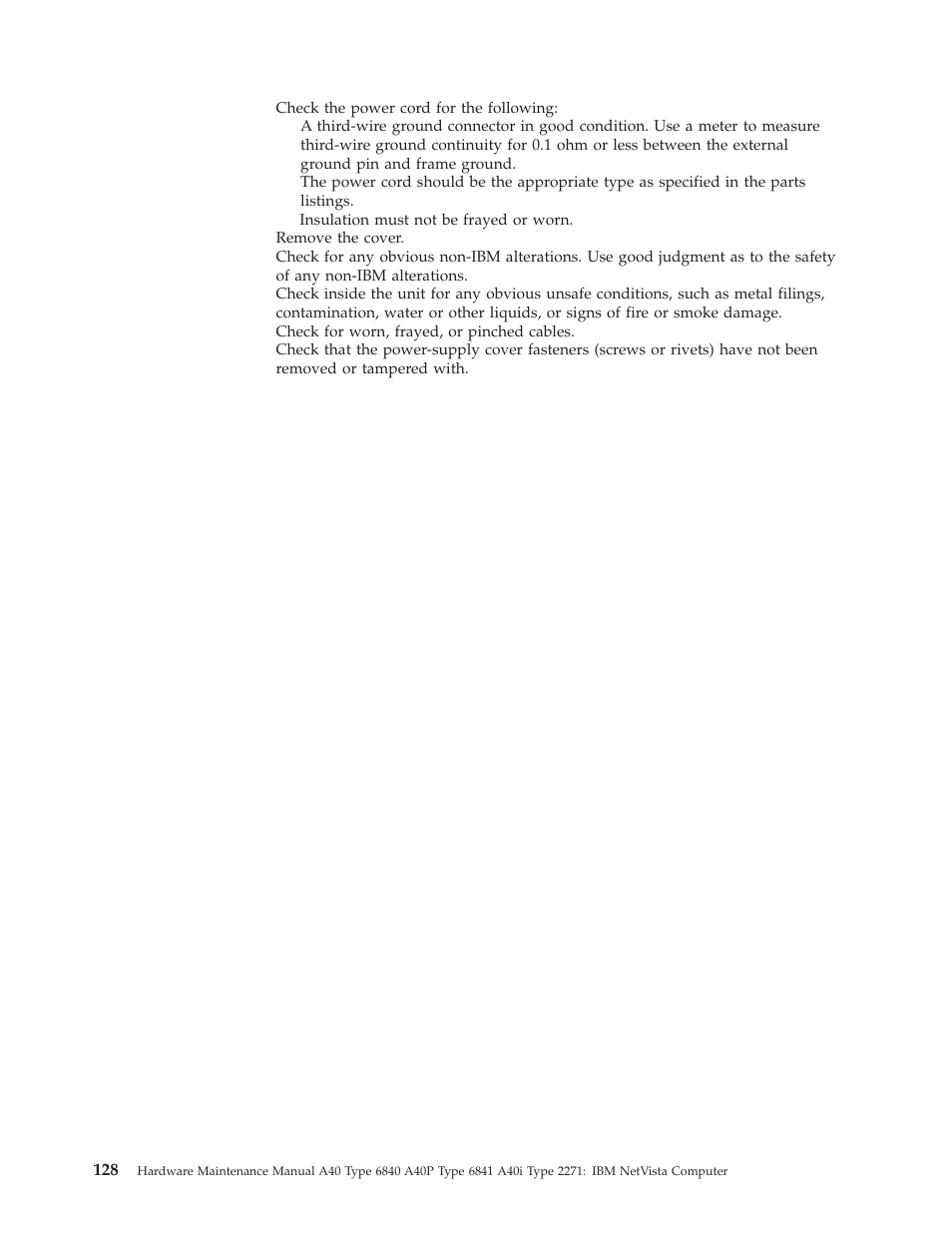 IBM A40 TYPE 6840 User Manual | Page 134 / 148