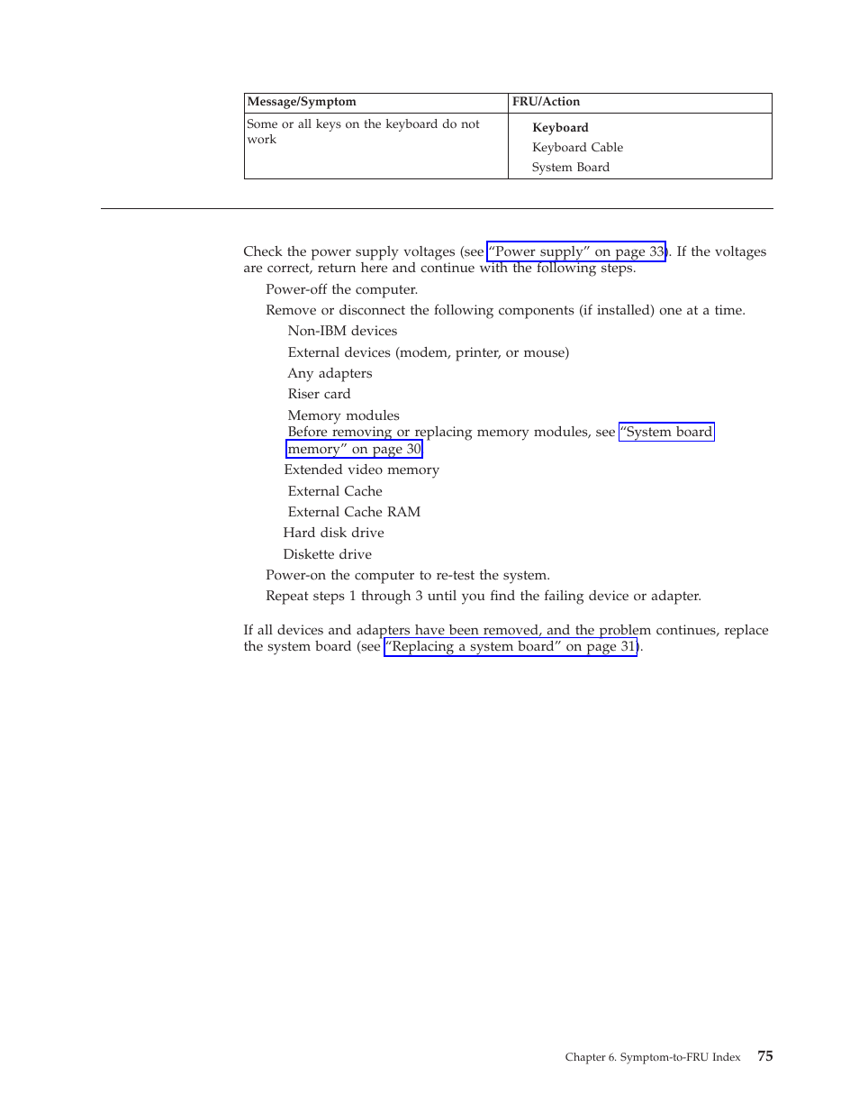 Undetermined problems, Undetermined, Problems | IBM A40 TYPE 6840 User Manual | Page 81 / 148