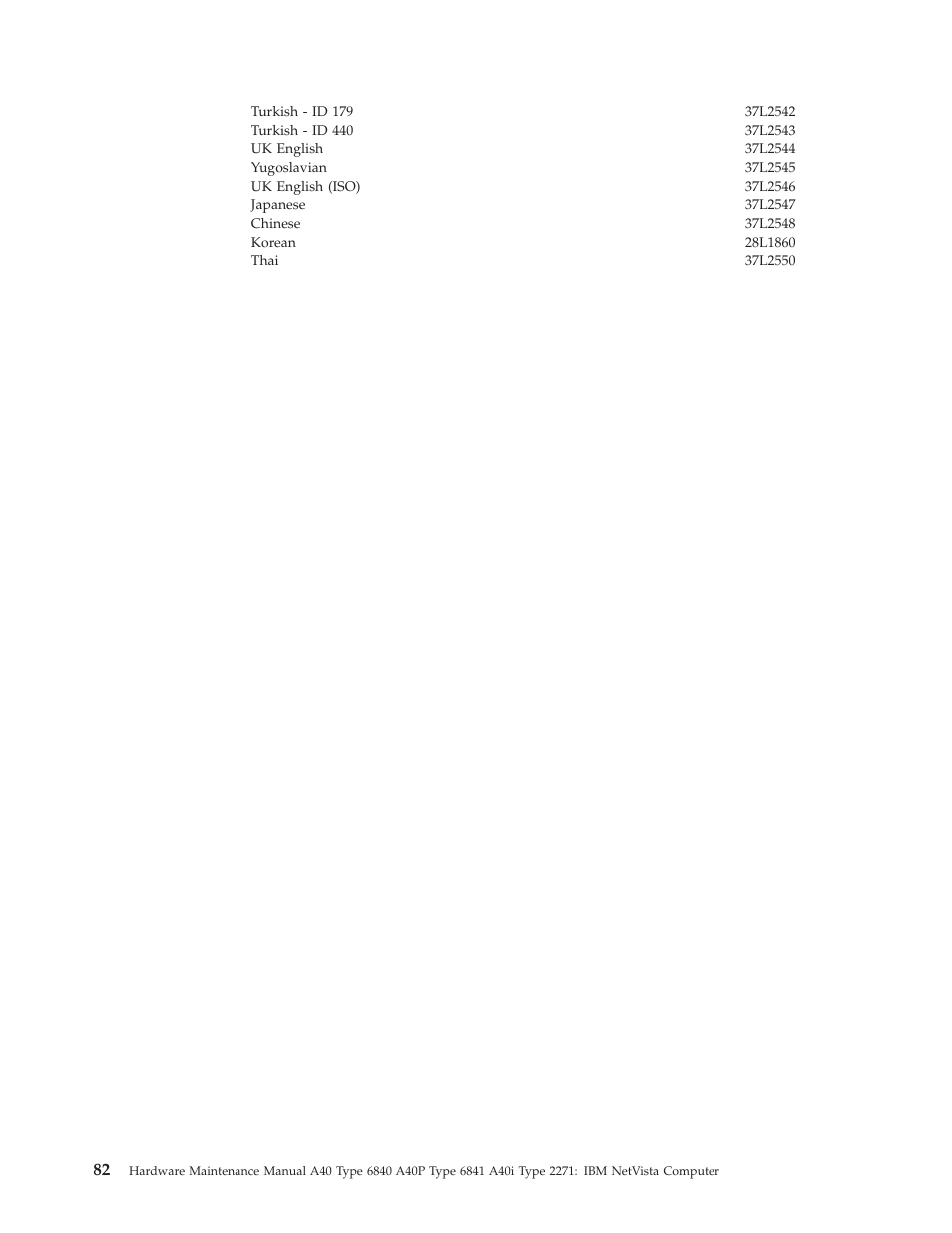 IBM A40 TYPE 6840 User Manual | Page 88 / 148