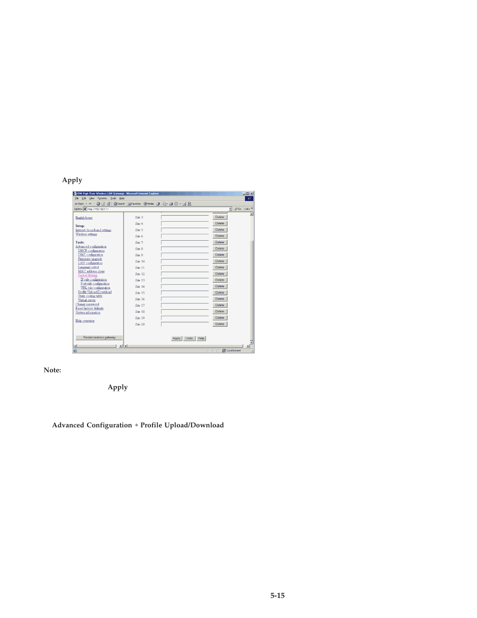 Profile upload/download | IBM 22P6415 User Manual | Page 43 / 62