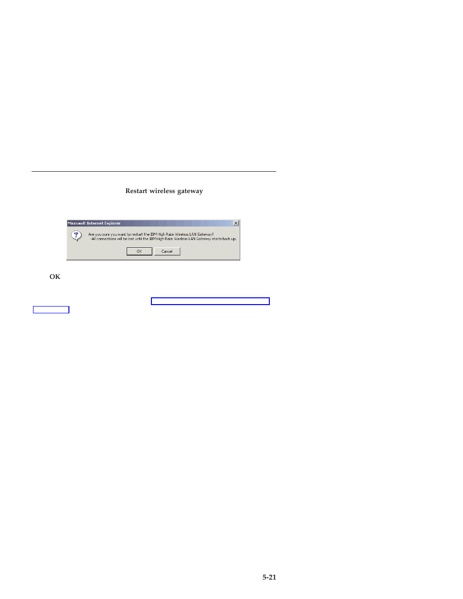 Restart wireless gateway | IBM 22P6415 User Manual | Page 49 / 62